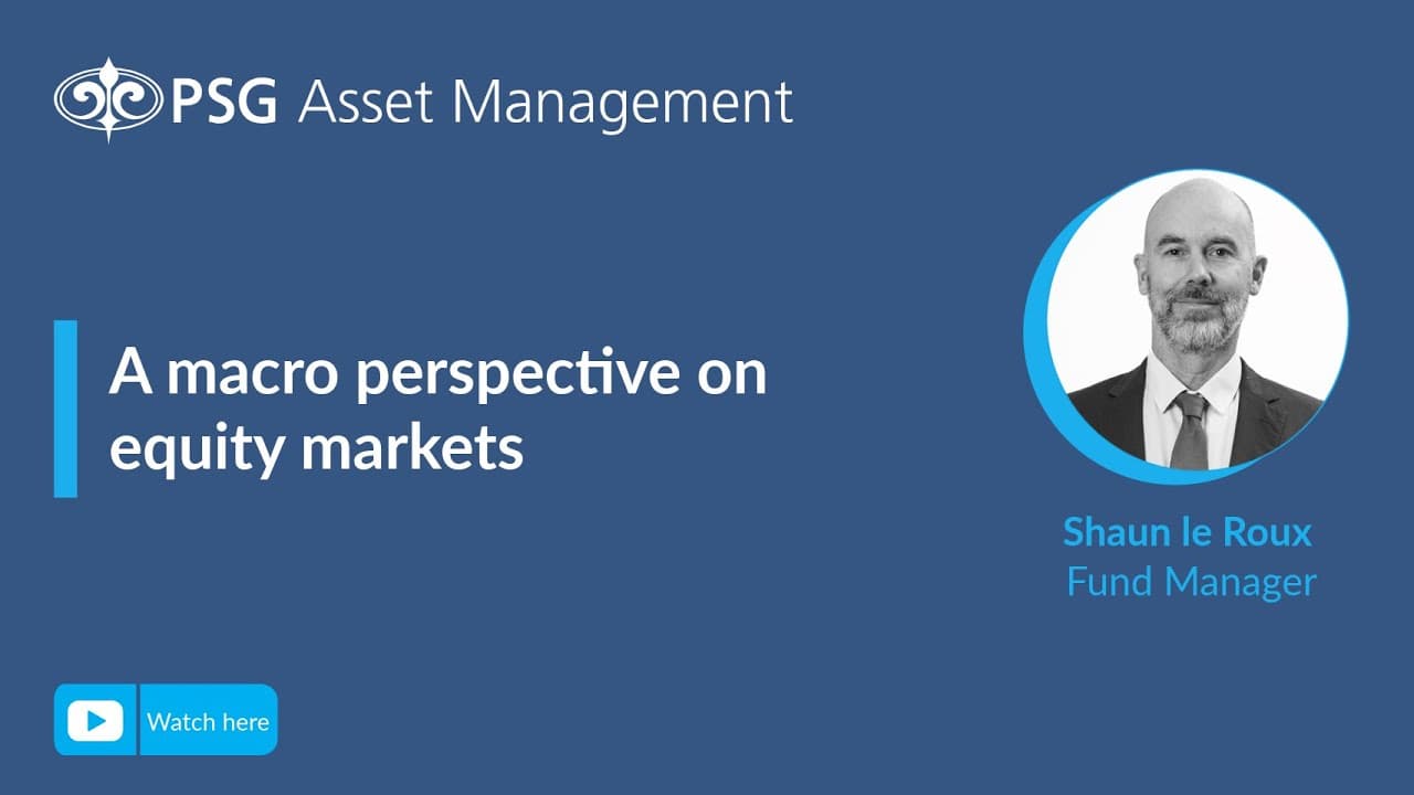 A macro perspective on equity markets