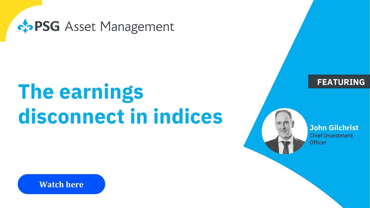 The earnings disconnect in indices